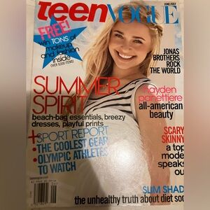 Teen Vogue magazine with Hayden Panettiere on the cover